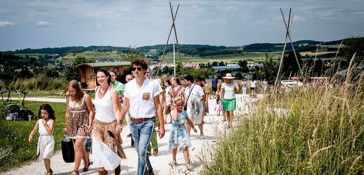 Hochzeit auf einem Campingplatz