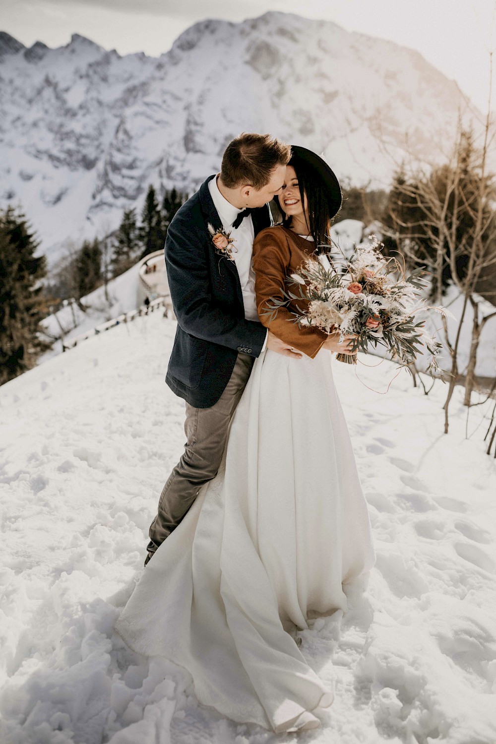 reportage After Wedding Shooting im Schnee 6
