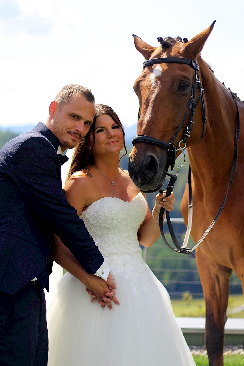 reportage Hochzeit mit Pferd und Hund am Weingut Schilhan 10