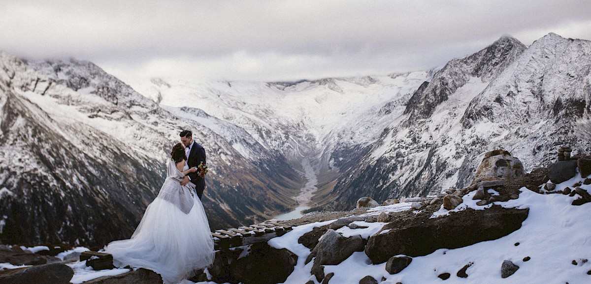 Elopement im Zillertal - eine Hochzeit auf der Hängebrücke