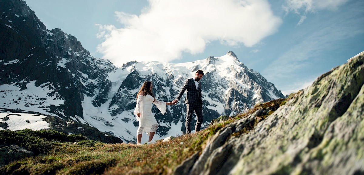 Hochzeit in Chamonix, Mont-Blanc, France