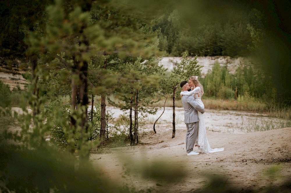 reportage Brautpaarshooting in den Sandbergen 54
