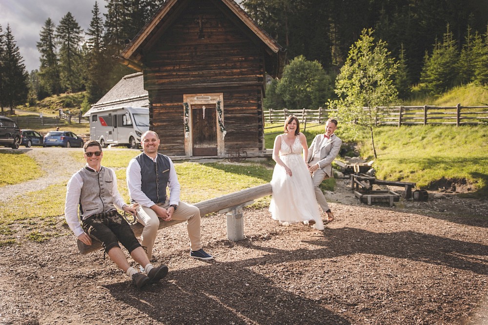 reportage Hochzeitsreportage  - Ludlalm in den Alpen 45