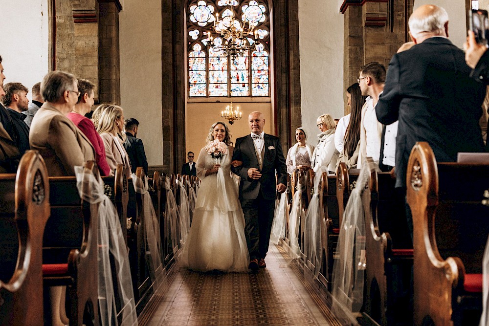 reportage Kirchliche Trauung in Minden, Shooting und Hochzeitsfeier 8