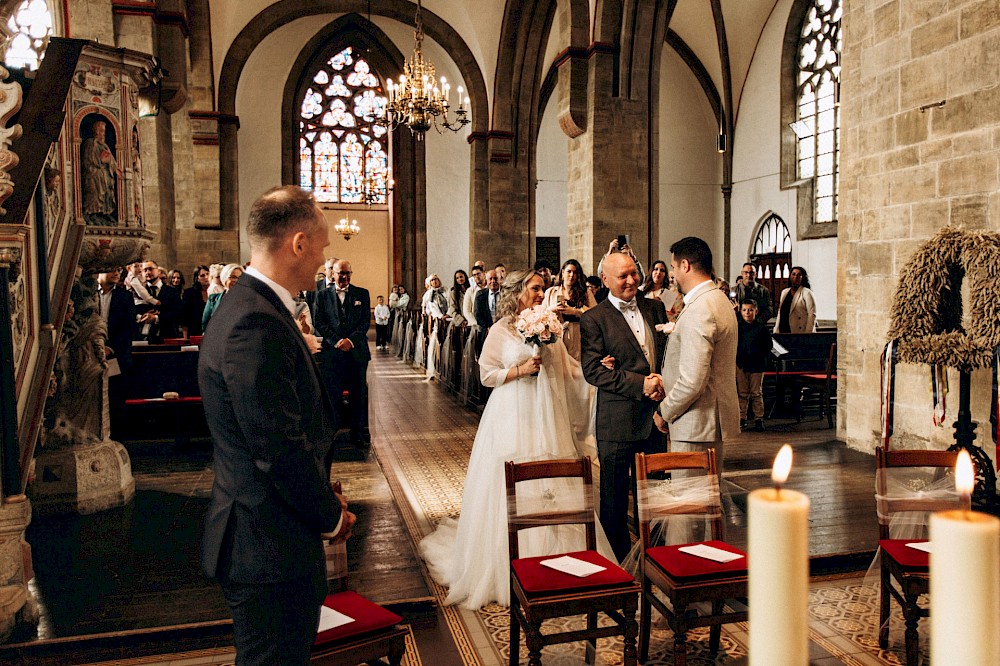 reportage Kirchliche Trauung in Minden, Shooting und Hochzeitsfeier 9