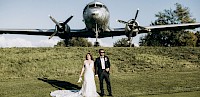 Wundershöne kirchliche Hochzeit und anschließlich Shooting und Feier am Golf Platz mit Feuerwerk