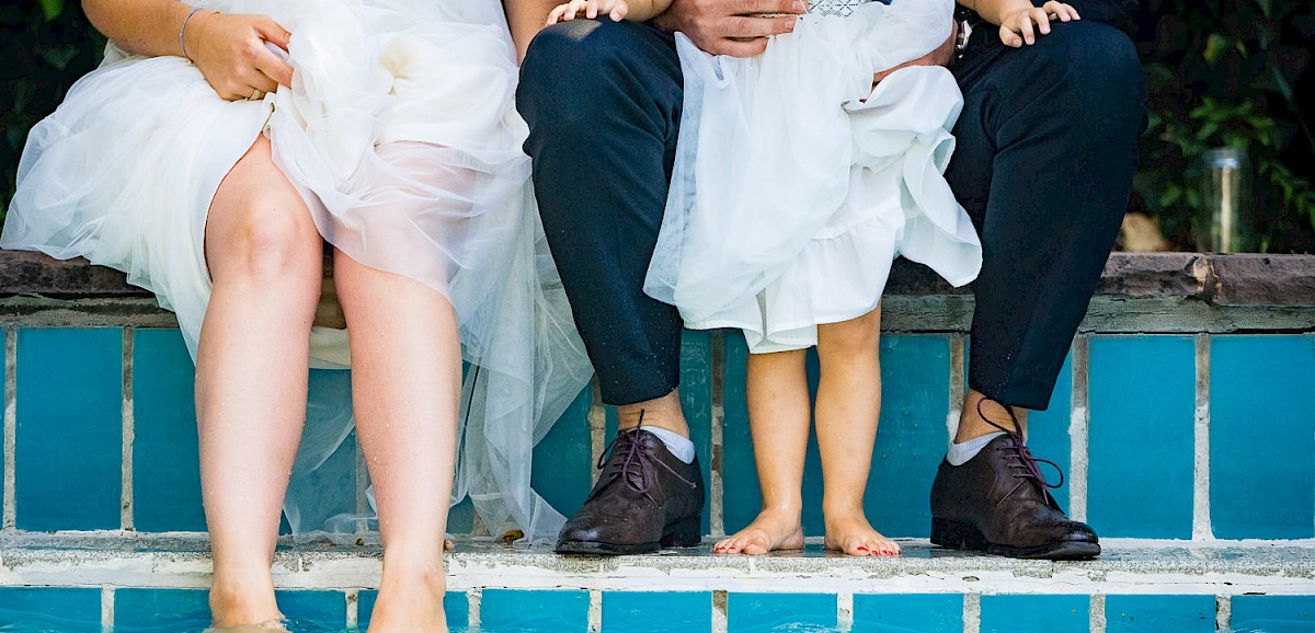 Hochzeit mit Pool