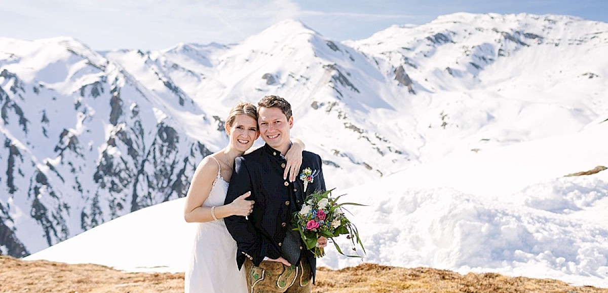 Eine Winterhochzeit in den Zillertaler Bergen