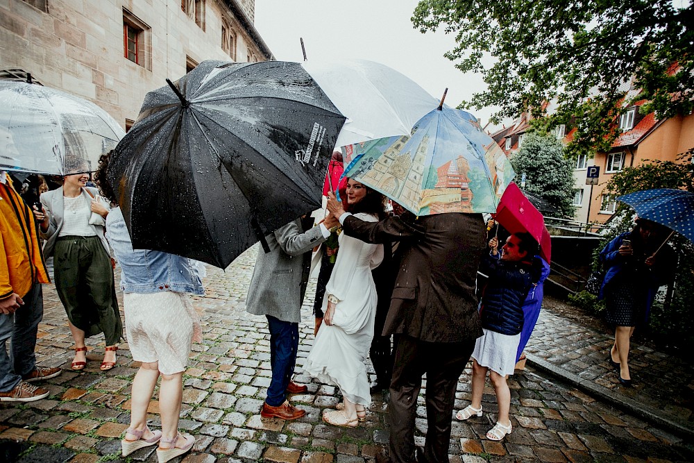 reportage Regenhochzeit in Nürnberg 10