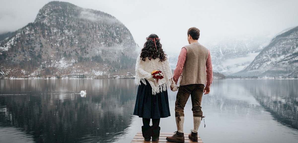 Winterliche Hochzeit in Hallstatt