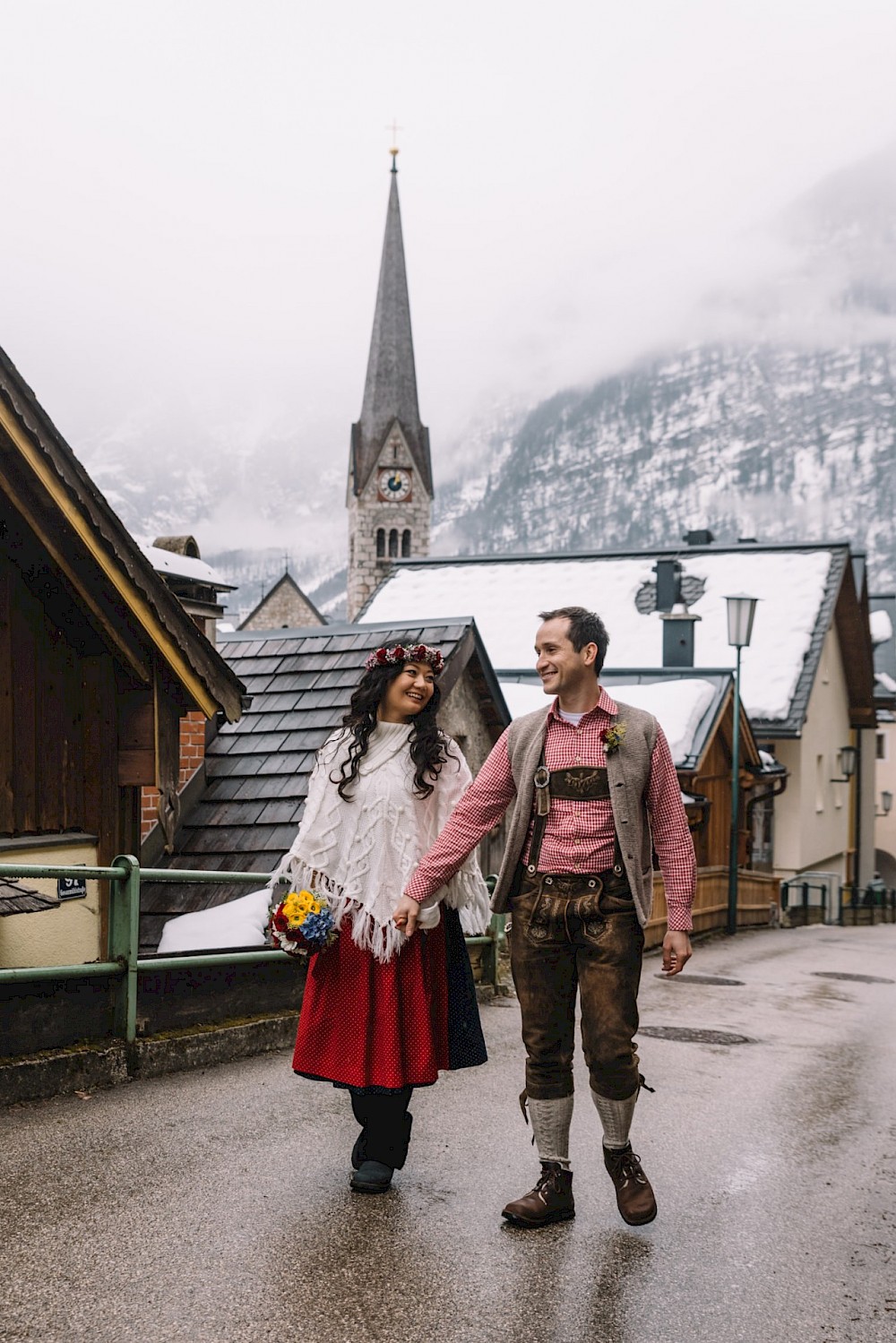 reportage Winterliche Hochzeit in Hallstatt 10