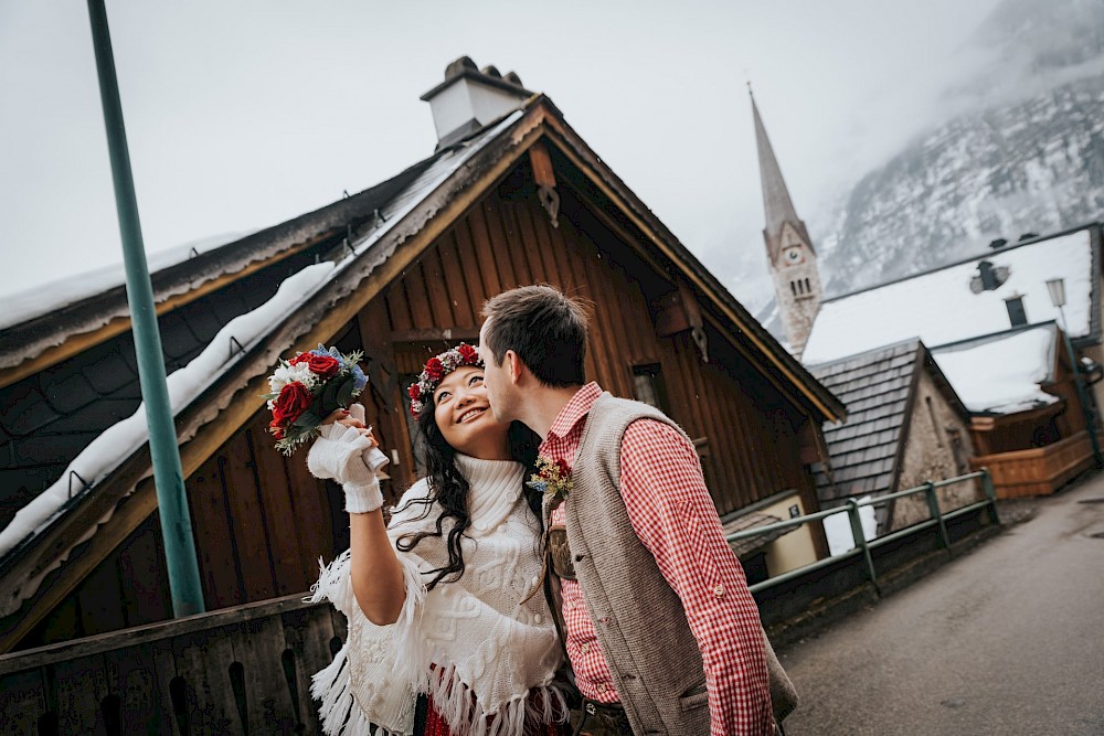 reportage Winterliche Hochzeit in Hallstatt 12